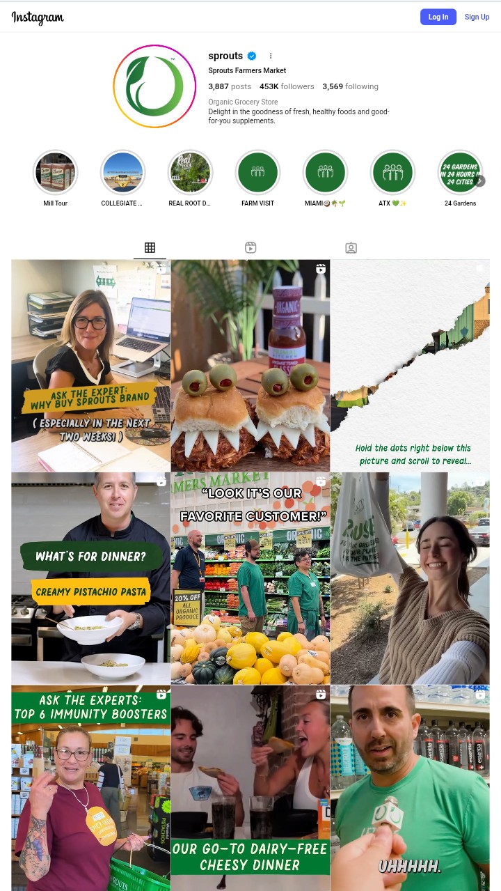 Sprouts Healthy Organic Bakery Grocery Store -For Sale All Products