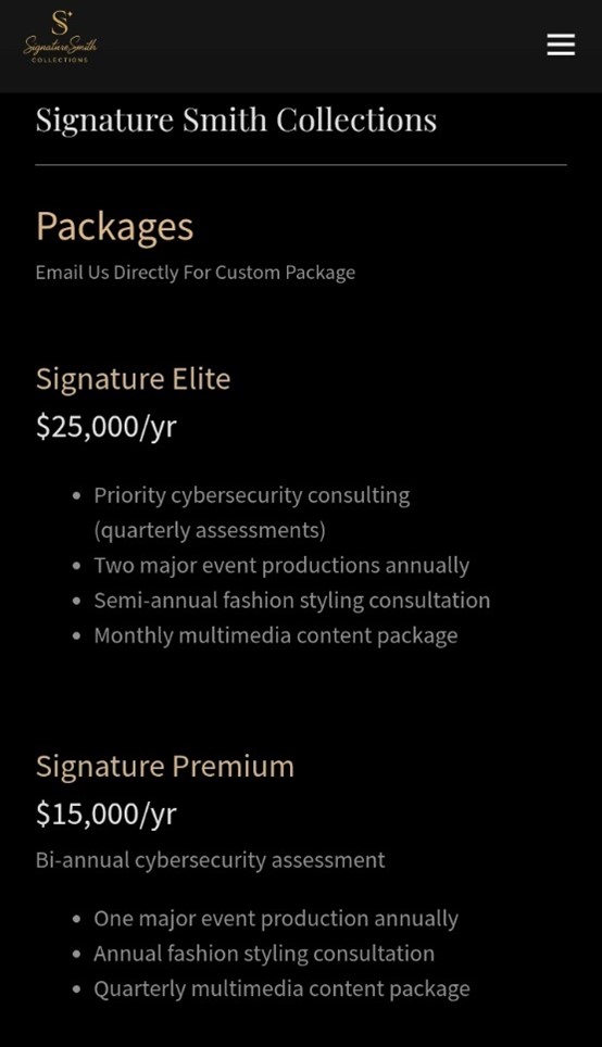 Signature Smith Collections (High-End) Multimedia Productions